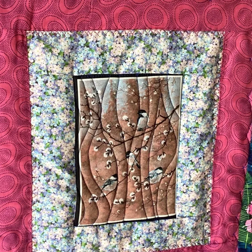 NWT Hand Crafted Alaskan Wildflowers Wall Hanging or Runner
